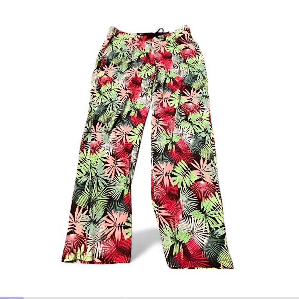 Indigo- The Great Northwest Tropical Print PJ Pants RN 29360 large